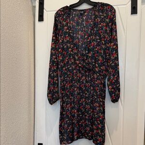 GAP Multicolor Floral Long Sleeve Dress